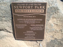 Newport Park Plaque