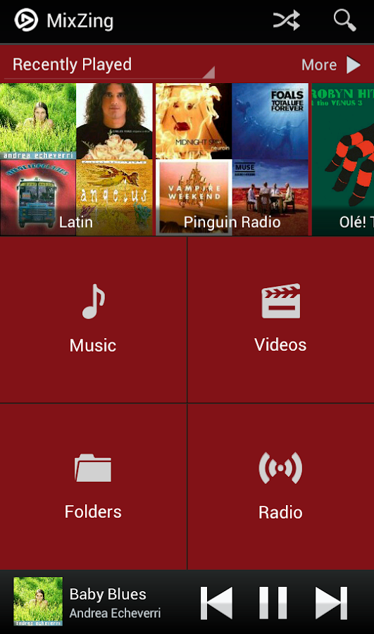 MixZing Music Player - screenshot
