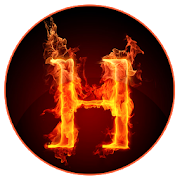 Fiery Letter  Icon