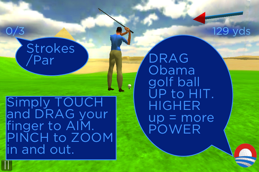 Obama Golf Around The World Screen 3