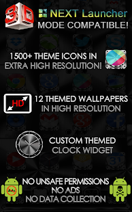 Next Launcher Theme Metalcraft - screenshot thumbnail