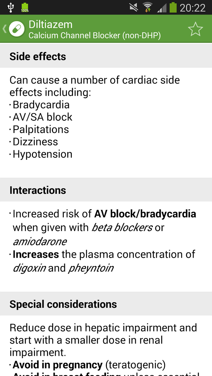 Formulary - Student Drug Guide Screen 3