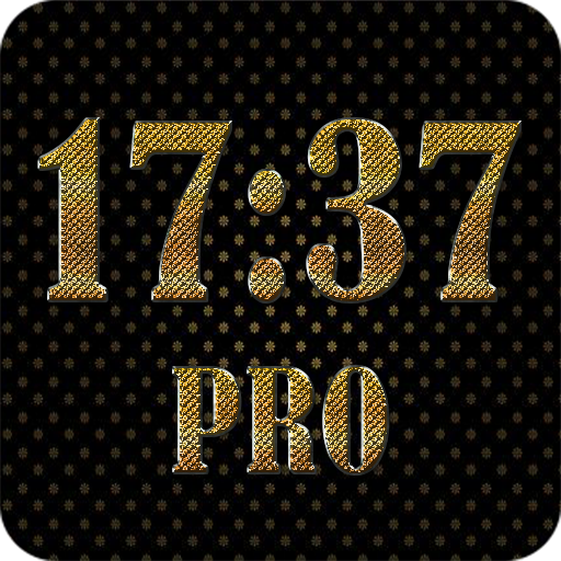 Gold digital clock PRO LOGO-APP點子