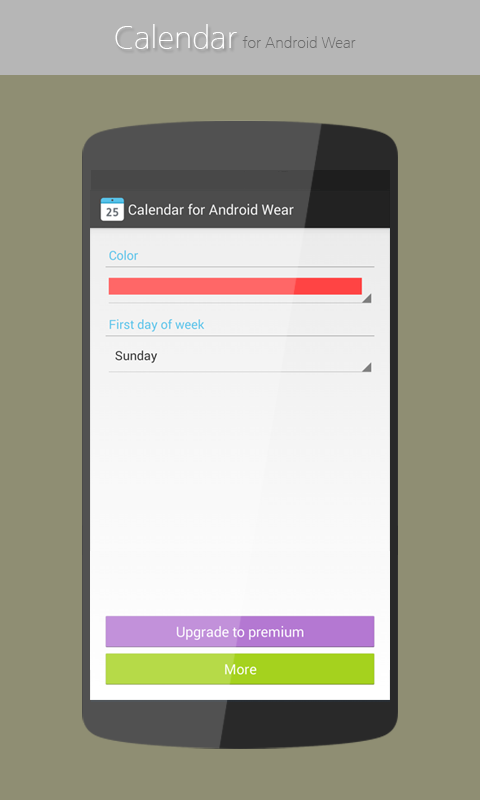 android wear calendar