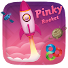 Pinky Rocket GO Launcher Theme
