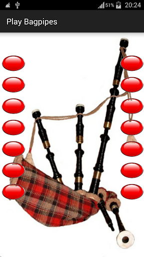 Play bagpipes