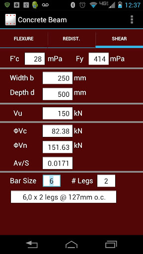 【免費生產應用App】Concrete Beam Design (per ACI)-APP點子