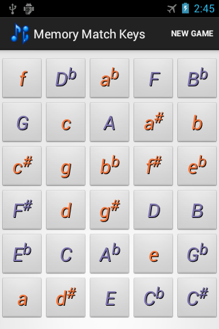 MemoryMatch MusicKeys