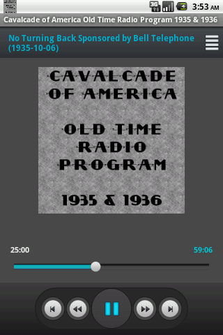 Cavalcade of America OTR V. I