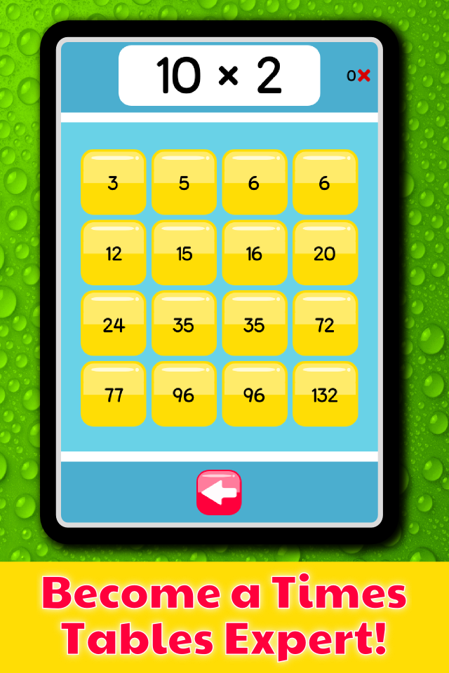 Times Tables Speed Grids Screen 1