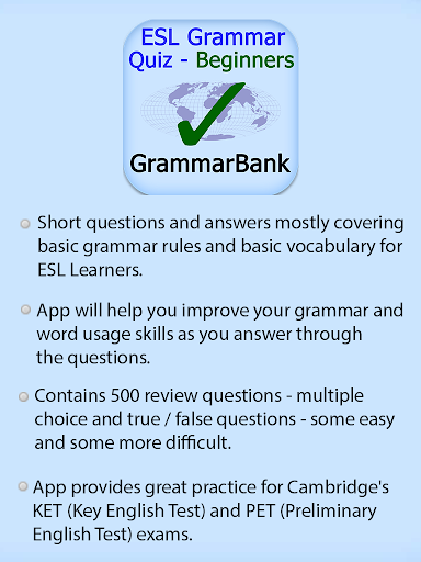 ESL Grammar Quiz - Beginners