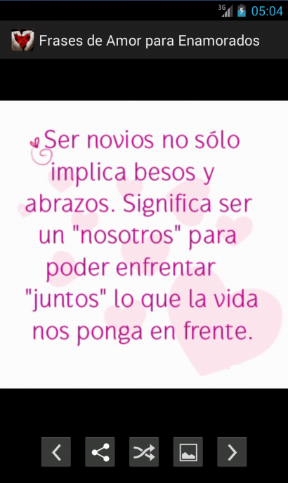 Love Phrases in Spanish - screenshot