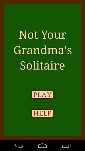 Not Your Grandma's Solitaire