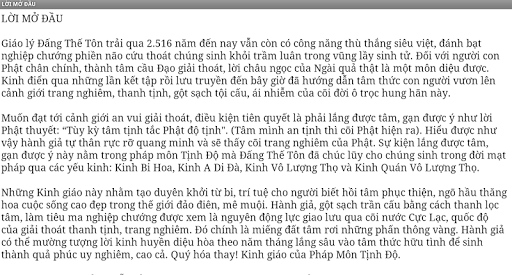 Vo luong tho Kinh Phat Giao