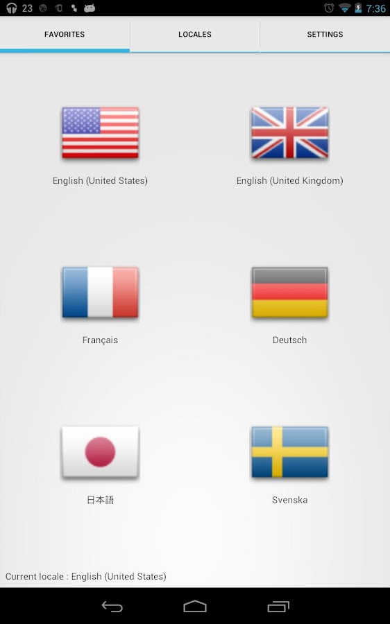    Quick Locale Switcher- screenshot  