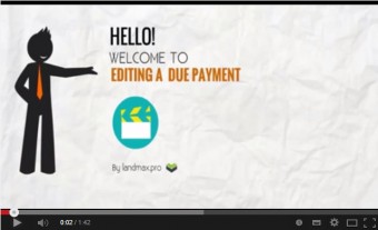 How to edit a due payment