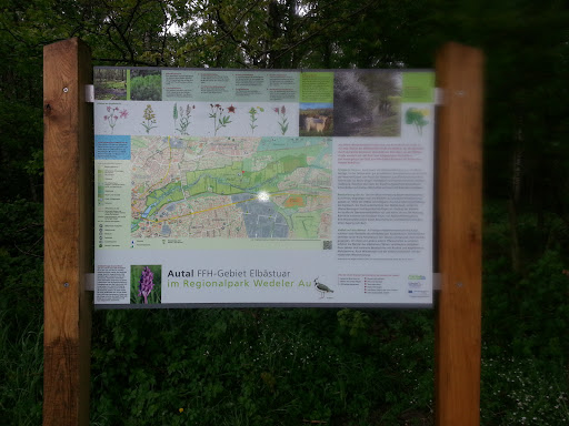 Info Schild Regional Park Wedeler Au