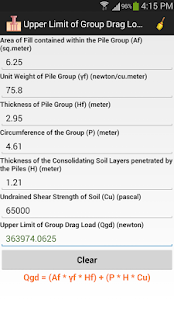 Piling Calculator Screenshots 4