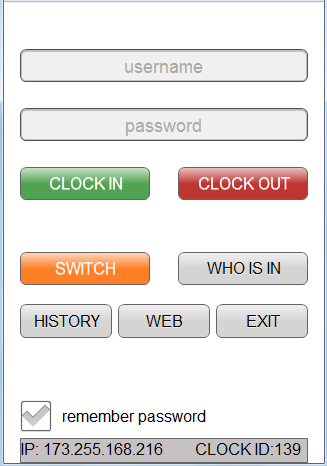 ParkTime -web based time clock