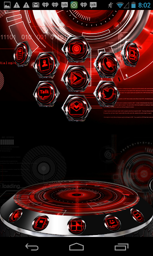 【免費個人化App】Next Launcher 3D Theme RedKrom-APP點子