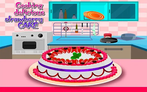 Cooking Strawberry Cake