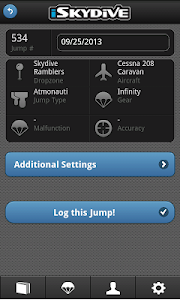 Online Skydiving Logbook screenshot 1