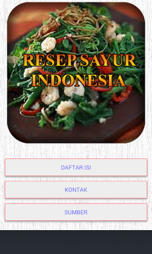 Resep Sayur Indonesia