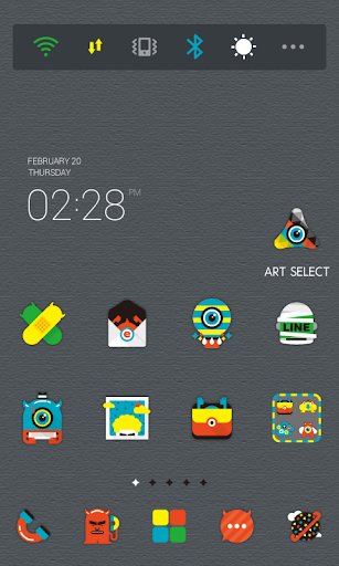 Colorful Monster dodol theme