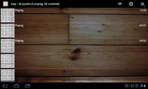 Android application Tablet Sudoku screenshort
