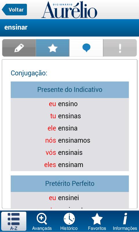 Dicionário Aurélio Smartphone - screenshot