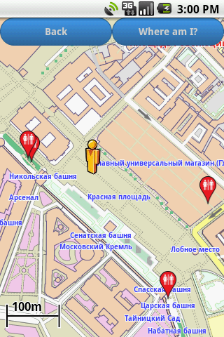 Moscow Amenities Map free