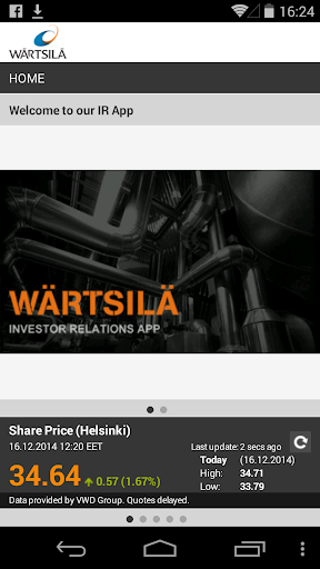 Wärtsilä Oyj Investor Relation