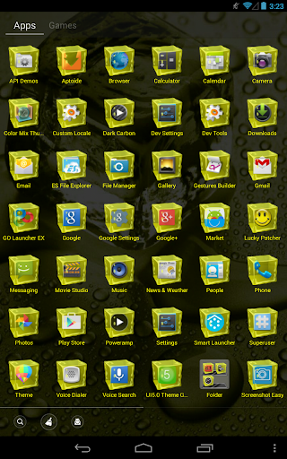 【免費個人化App】IceCubeYellow GOLauncher Theme-APP點子