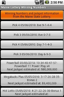 Lastest Maine Lottery Winning Numbers APK for Android