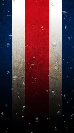 Costa Rica flag water effect