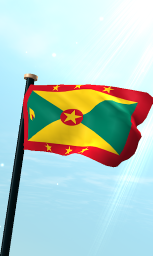 Grenada Flag 3D Free Wallpaper