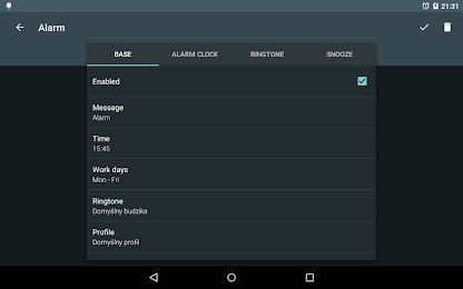 Alarm clock PRO 6
