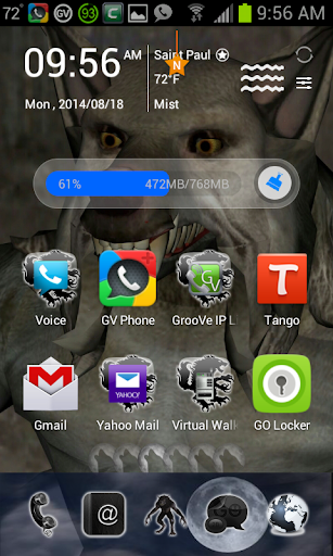 3D Werewolf Go Launcher Theme