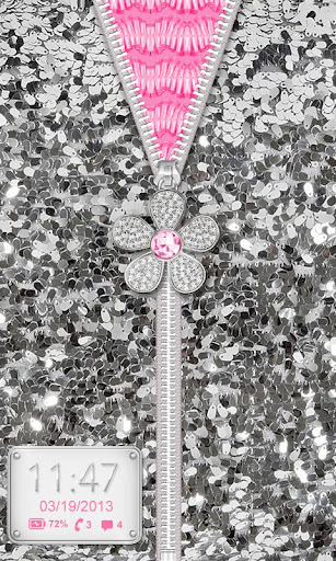 ♥ Flower Zipper Lock Screen ♥