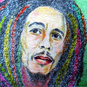 bob marley,colored pencil/paper 24x17 by Dubravka Bednaršek - Drawing All Drawing