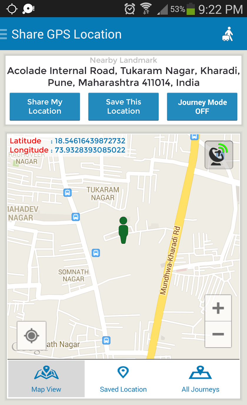 Share GPS Location PRO Screen 1