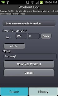 Workout Log Basic Screenshots 6