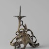 Candlestick: knight with dragon