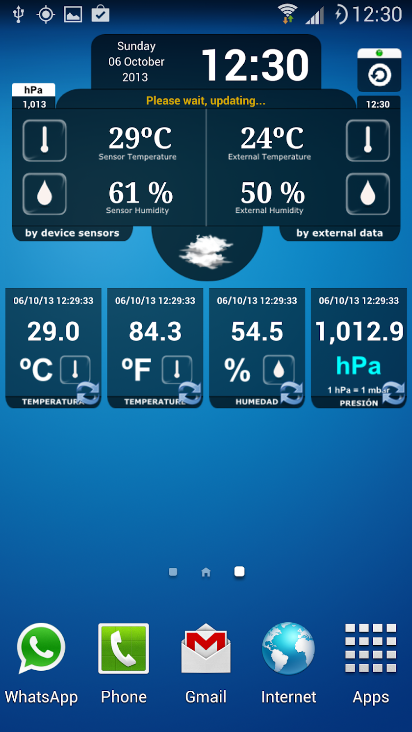 Thermometer Galaxy S4 Screen 3