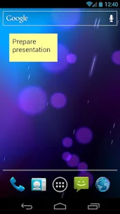 Simple Sticky Note Widget