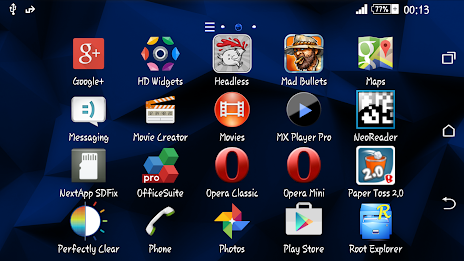 Polygons Blue Xperien Theme poster 13