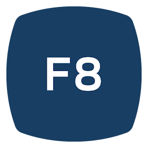 F8 logo
