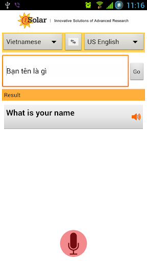 iSolar Speech Translator