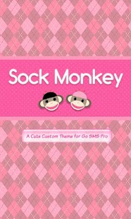 免費下載個人化APP|Sock Monkey Pink Go SMS Theme app開箱文|APP開箱王