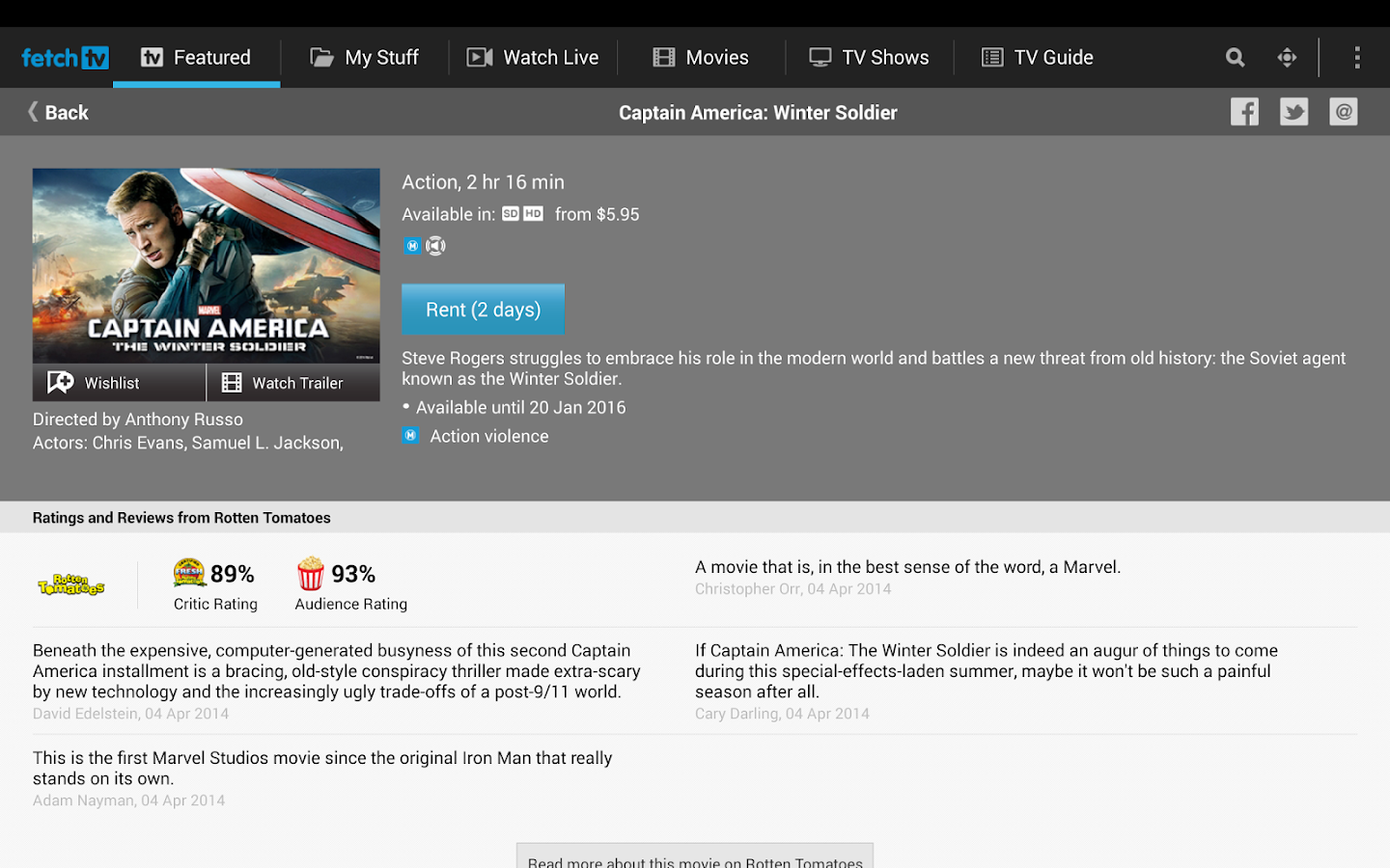 Fetch TV Android Apps on Google Play